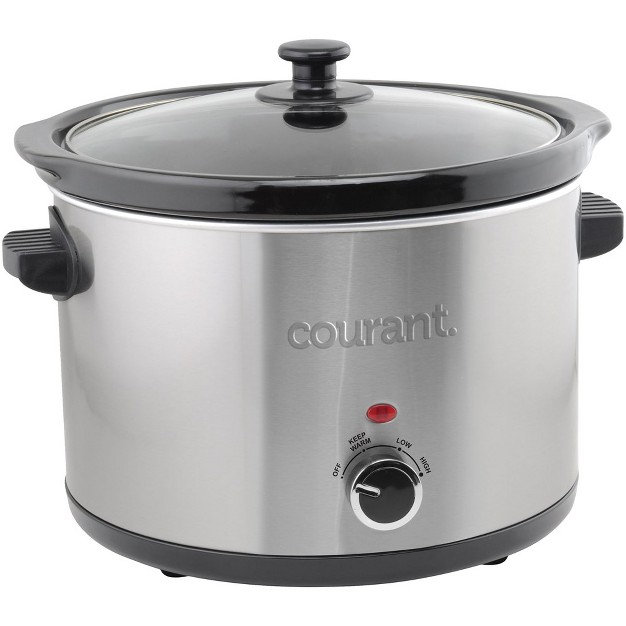 Courant 5 Quart Slow Cooker Stainless Steel