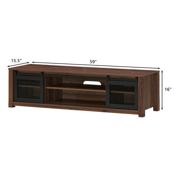 Costway 06849127 TV Stand Entertainment Center for...