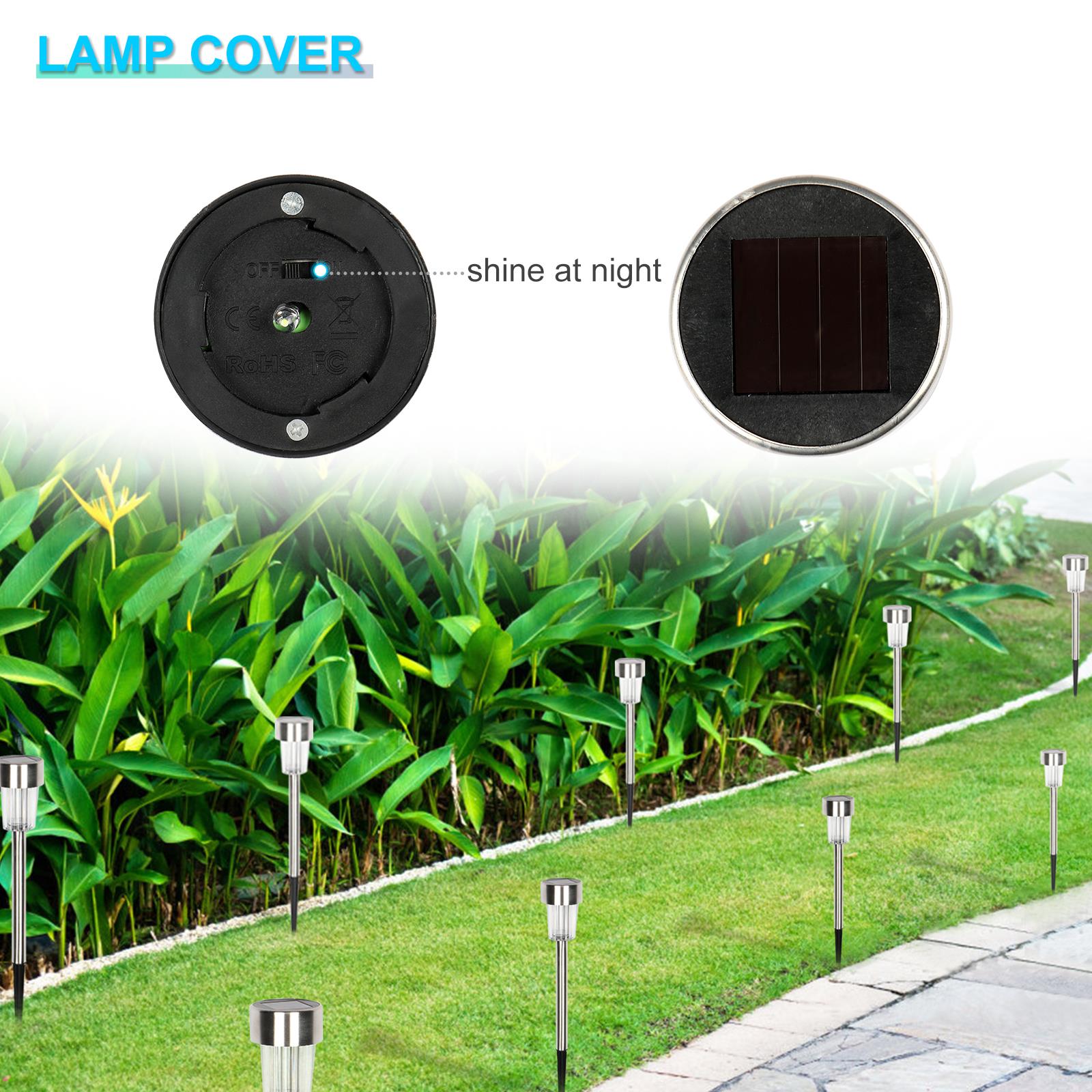 Zimtown 10pcs 5W  Solar Power LED Path Light Spot Lamp Outdoor Yard Garden Lawn Landscape