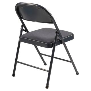 900 Star Trail Blue Fabric Padded Metal Frame Folding Chair (4-Pack) 974