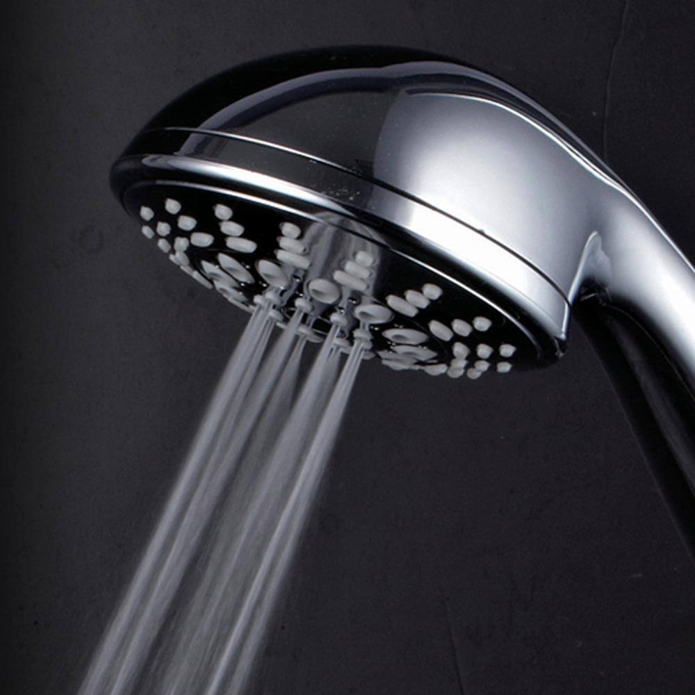 Hotel Spa 7-Spray 4 in. Single Wall Mount Handheld Rain Shower Head in chrome 28802