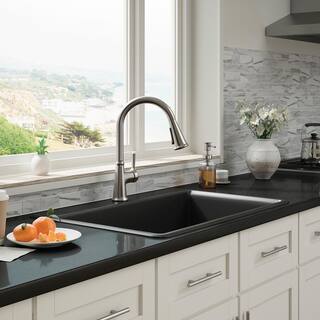 KOHLER Tyne Single-Handle Pull-Down Sprayer Kitchen Faucet in Vibrant Stainless K-R21415-VS