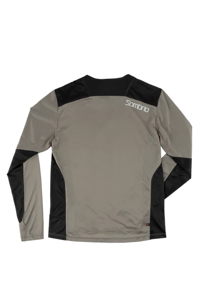 Sombrio Vanquish Long Sleeve MTB Jersey - Trilogy-Milky Coffee