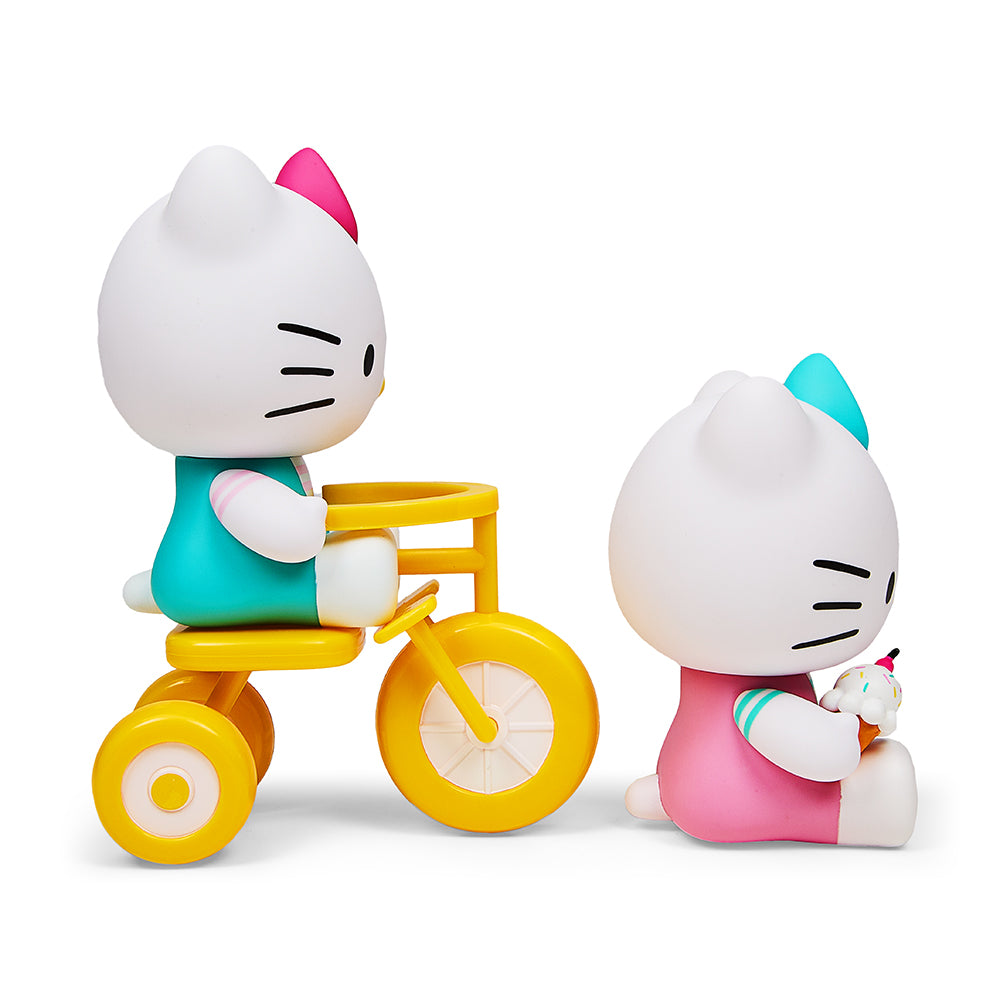 Hello Kitty® Tricycle and Ice Cream Play Theme 4.5” Vinyl Figure 2-Pack Set by Kidrobot