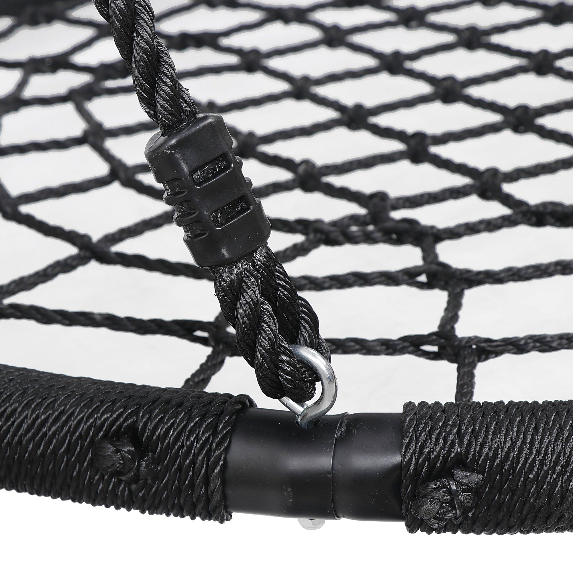 ZenStyle Spider Web Tree Swing Saucer Large Platform with Adjustable Detachable Nylon Rope