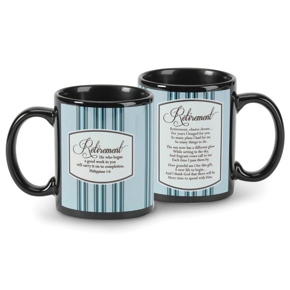 Curata Retirement 11 Oz. Ceramic Mug with Verse Philippians 1:6