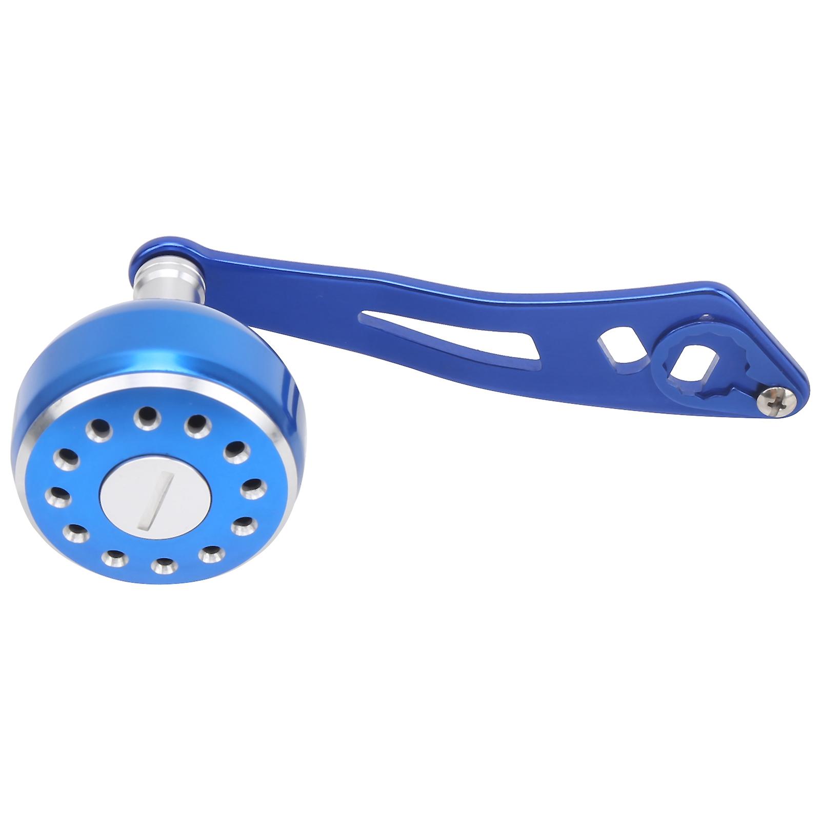 Fishing Reel Handle Grip Aluminum Alloy Baitcasting Reel Rocker Arm Replacement 8x5mmb Type Blue