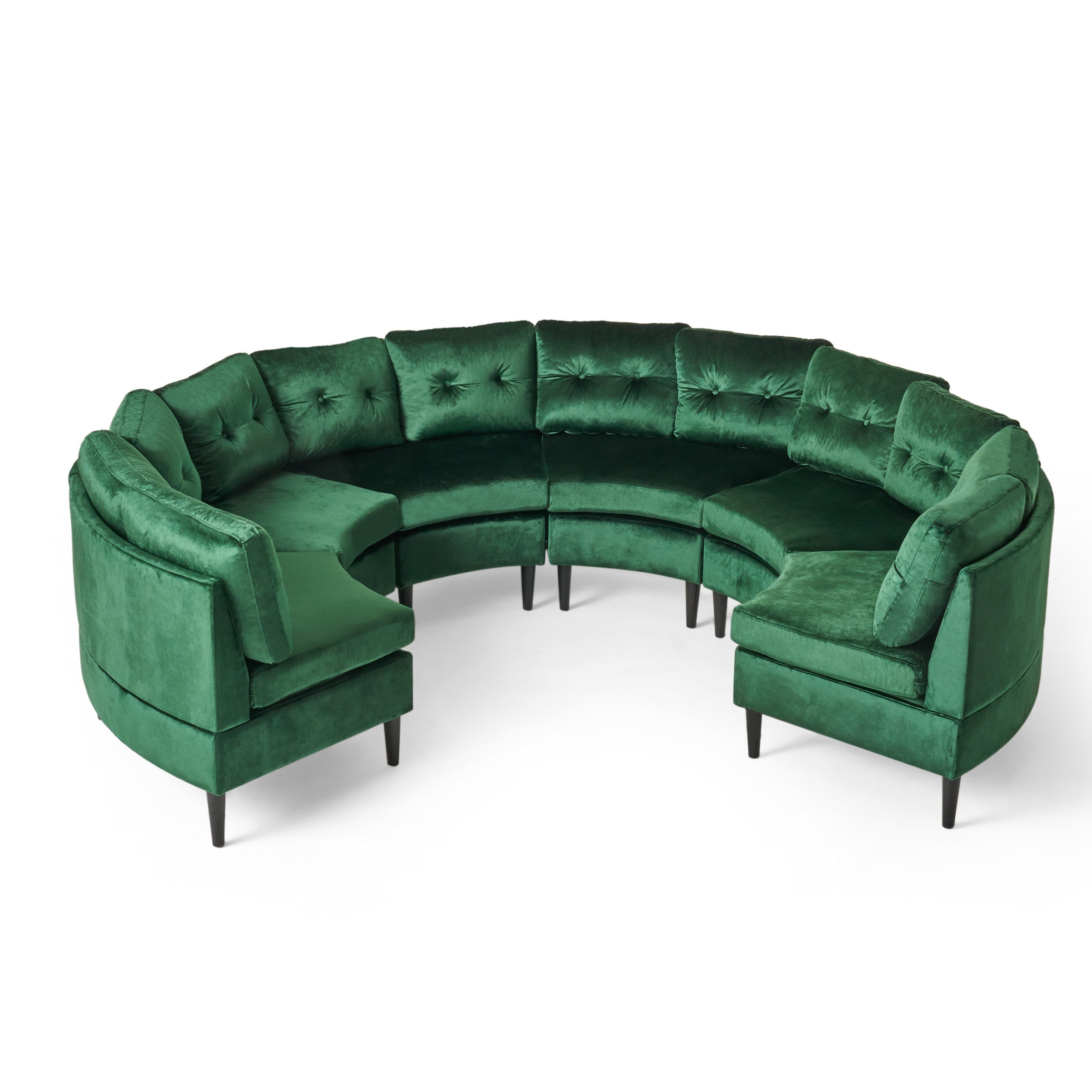 Modesty Glam Velvet Modular 6 Seater Sectional