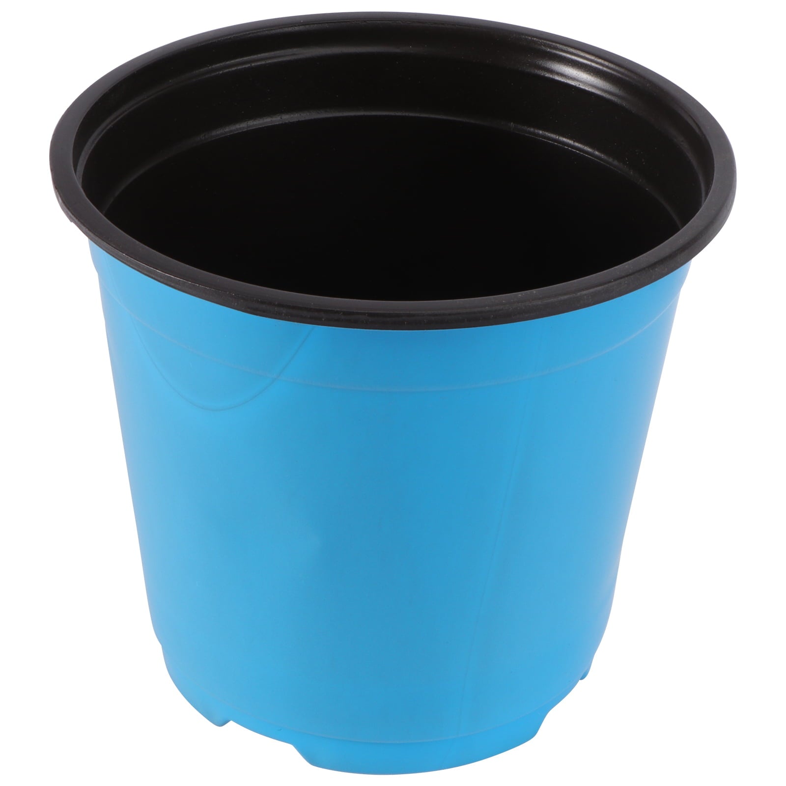 Homemaxs Round Bucket Thicken Plastic Flower Pots Tree Growing Bucket Garden Balcony Planters Pot (Blue, 5 Gallons Capacity)