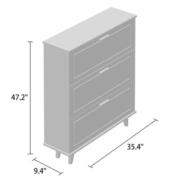 3-Tier Shoe Storage Cabinet - - 34181362