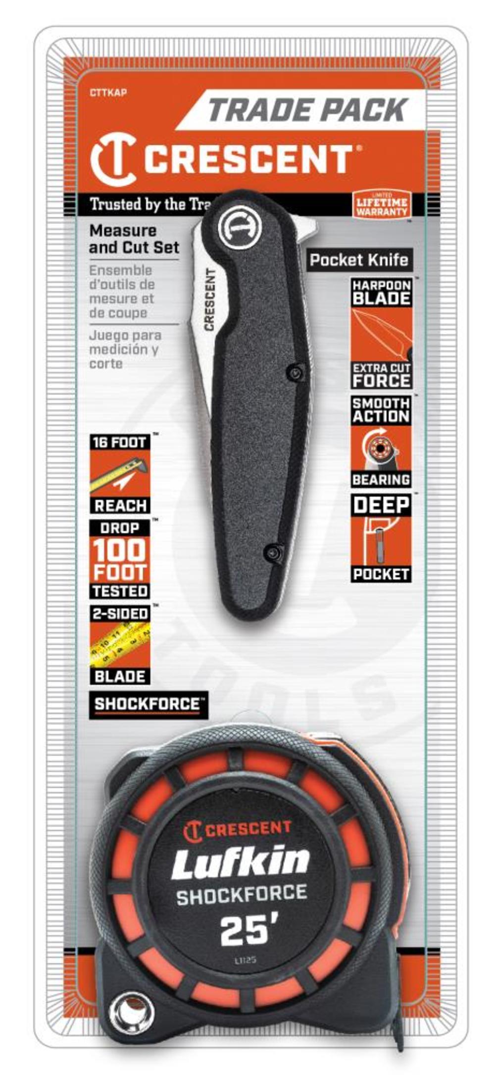 Crescent Shockforce Measure and Cut Set 2pc ;