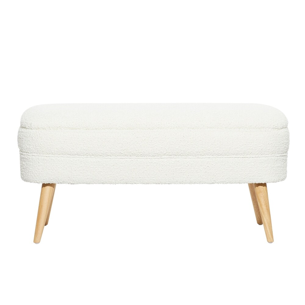 Wood Contemporary Storage Bench   40 x 16 x 19