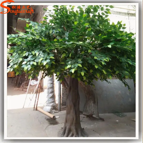 Large outdoor artificial trees big cheap artificial oak tree for garden decoration