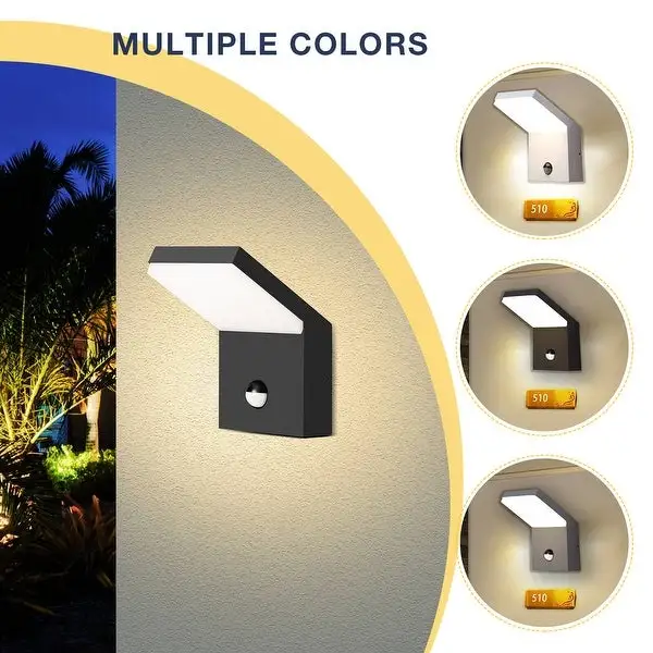 2 Pack Wall Light Outdoor LED Wall Sconce Lighting with Motion Sensor Shopping - The Best Deals on Outdoor Wall Lanterns | 40885242