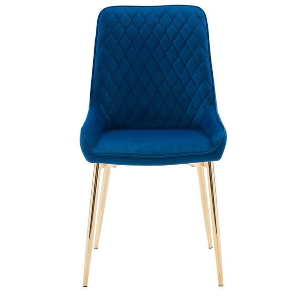 CorLiving Nash Velvet Diamond Tufted Side Chair