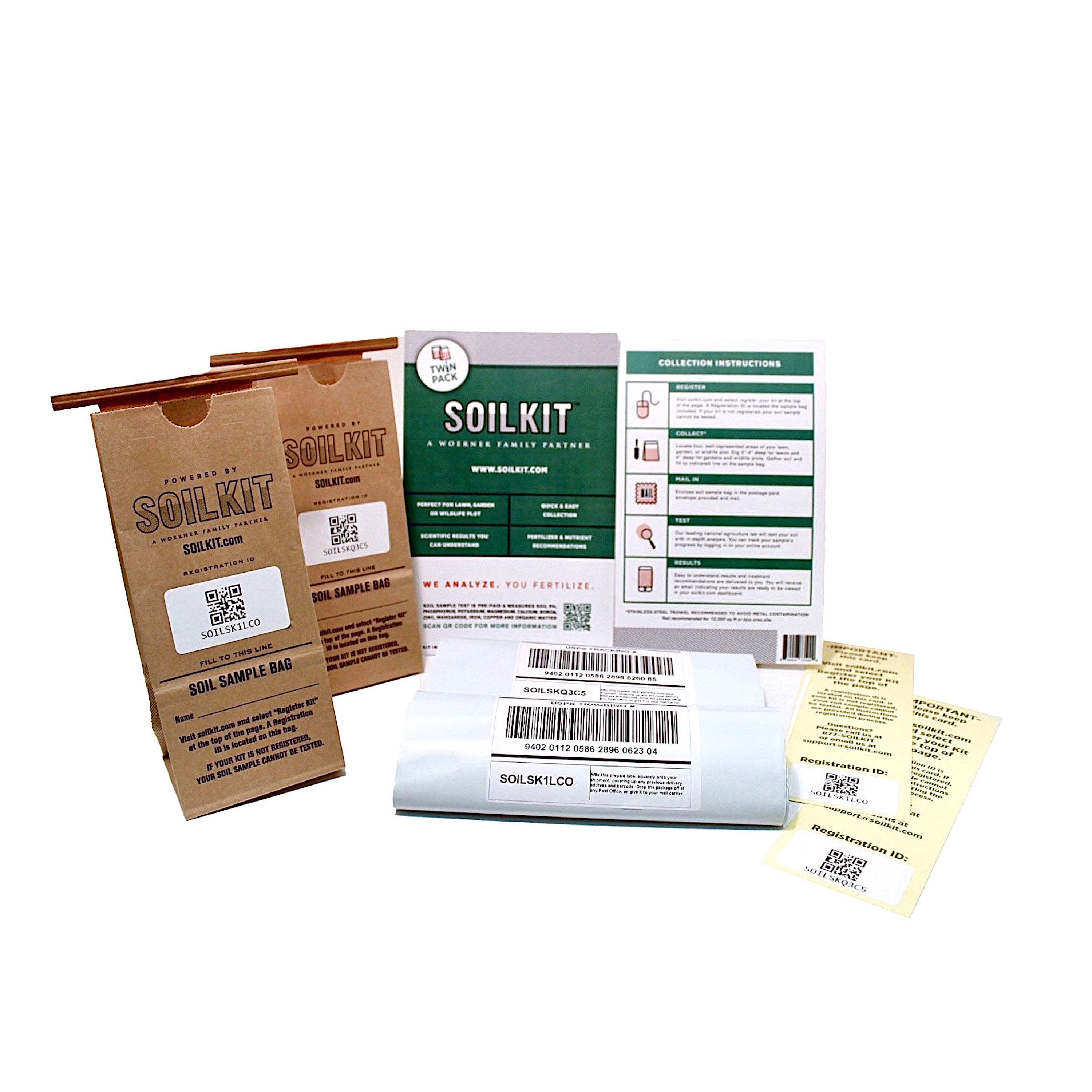 SoilKit Lab Based Soil Test Kit Twin Pack, 2 ct