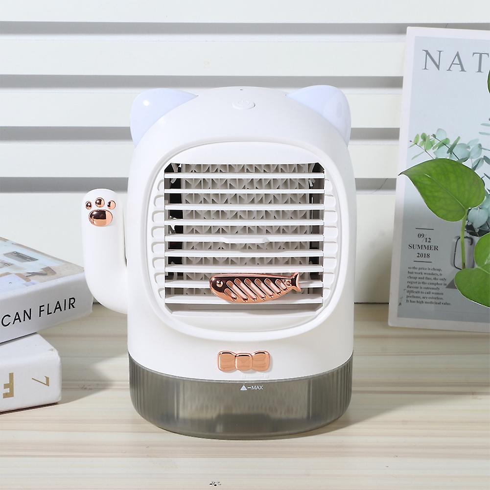 Cute Portable Desktop Cooling Fan Table Air Cooler Mini Air Conditioner Fan For Home Use(charging Uv Type )