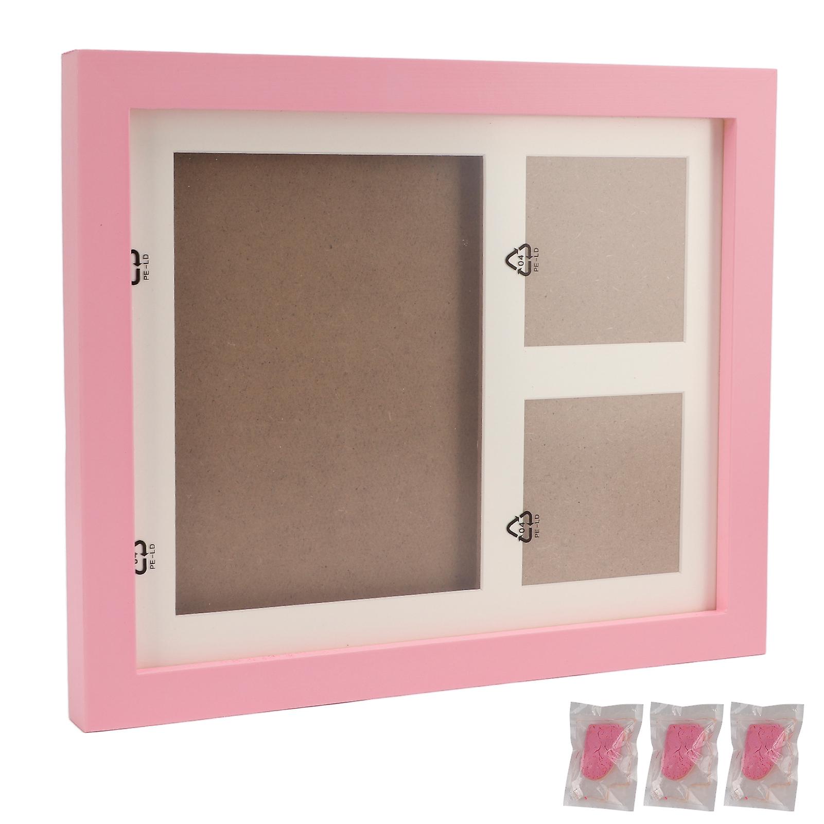 Dog Cat Paw Prints Pet Wall Frame Paw Print Kit For Dog Owner Cat Owner Pet Loverspink Mud Pink Frame