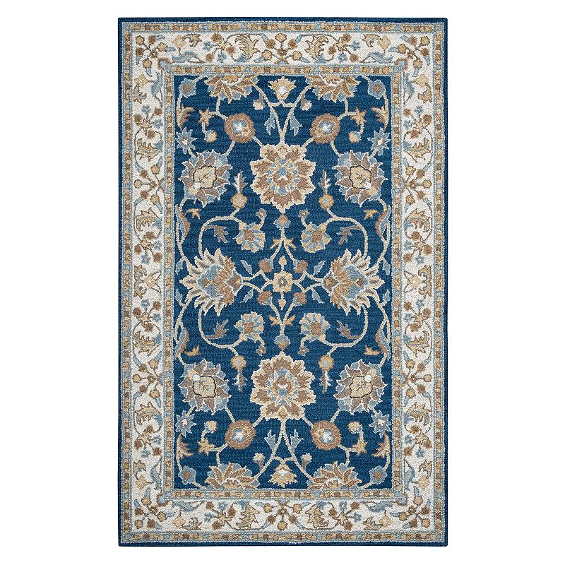 Rizzy Home Ashlyn Framed Floral II Wool Rug