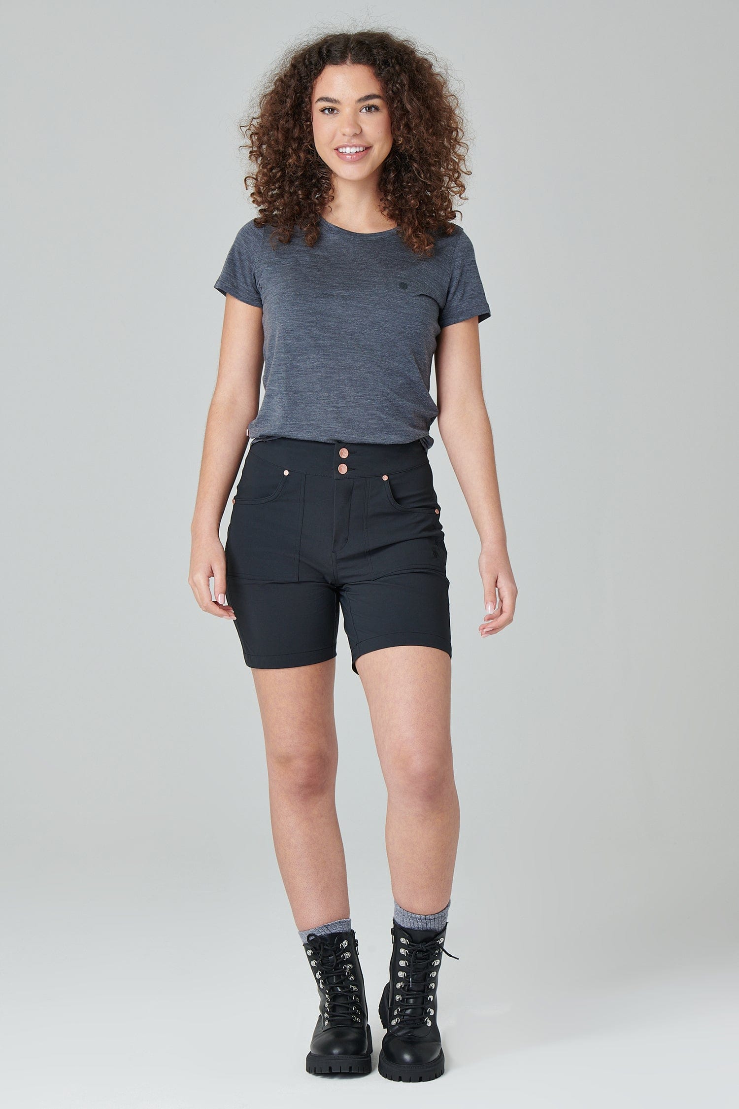 Mid Length Trek Shorts - Black