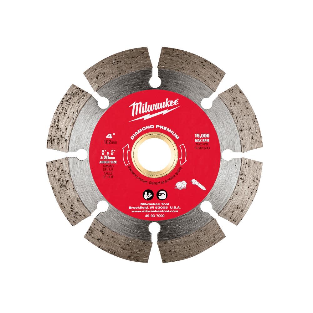 Milwaukee 4 In. Diamond Premium Segmented 49-93-7000 from Milwaukee