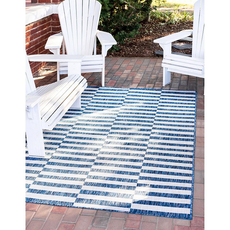 Unique Loom Outdoor Striped Rug