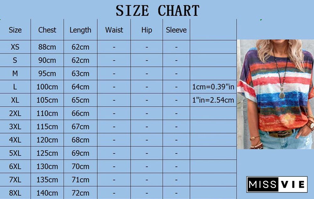 XS-8XL Spring Summer Tops Plus Size Fashion Women's Casual Short Sleeve Tee Shirts Block Color Striped Tops Ladies O-neck Printed Tops Cotton Loose T-shirts