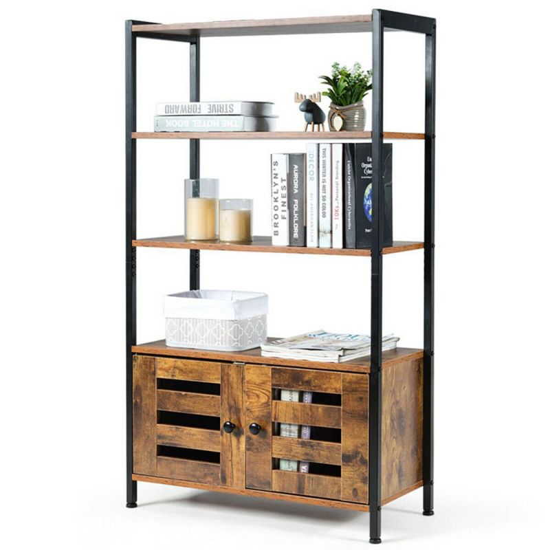 Hivago Industrial Storage Shelf with 2 Shutter Doors