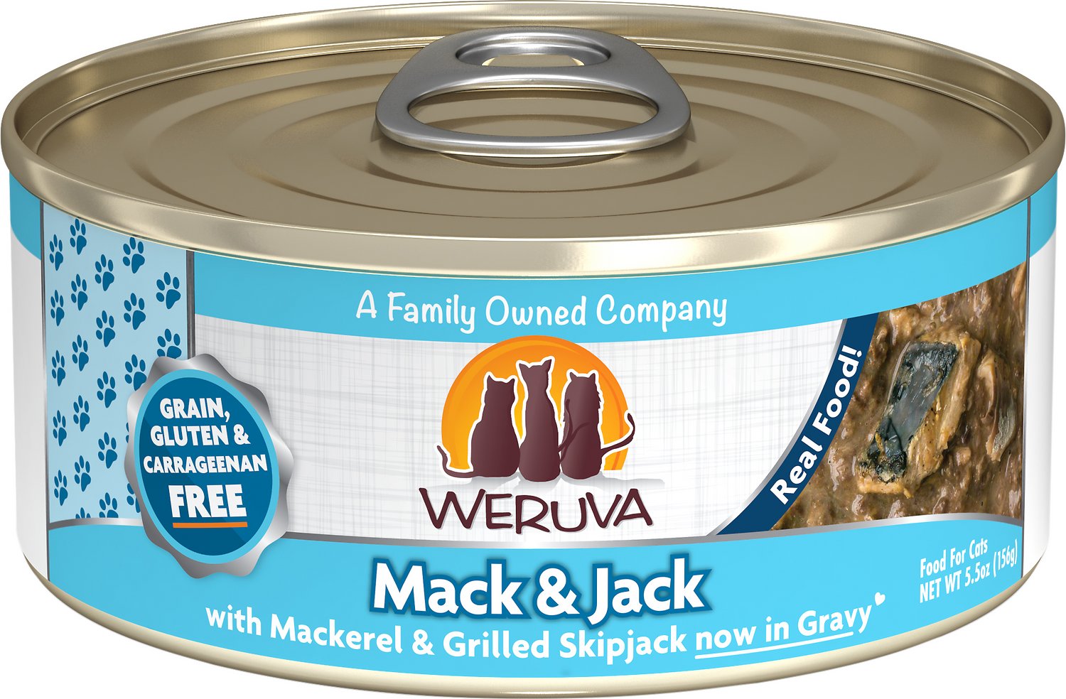 Weruva Mack And Jack With Mackerel and Grilled Skipjack Now In Gravy Gra