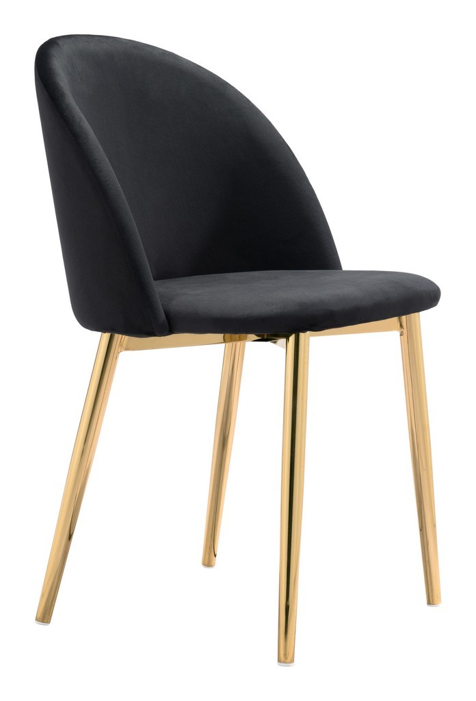 Zuo Modern 101556 Cozy Black Dining Chair - Set of 2