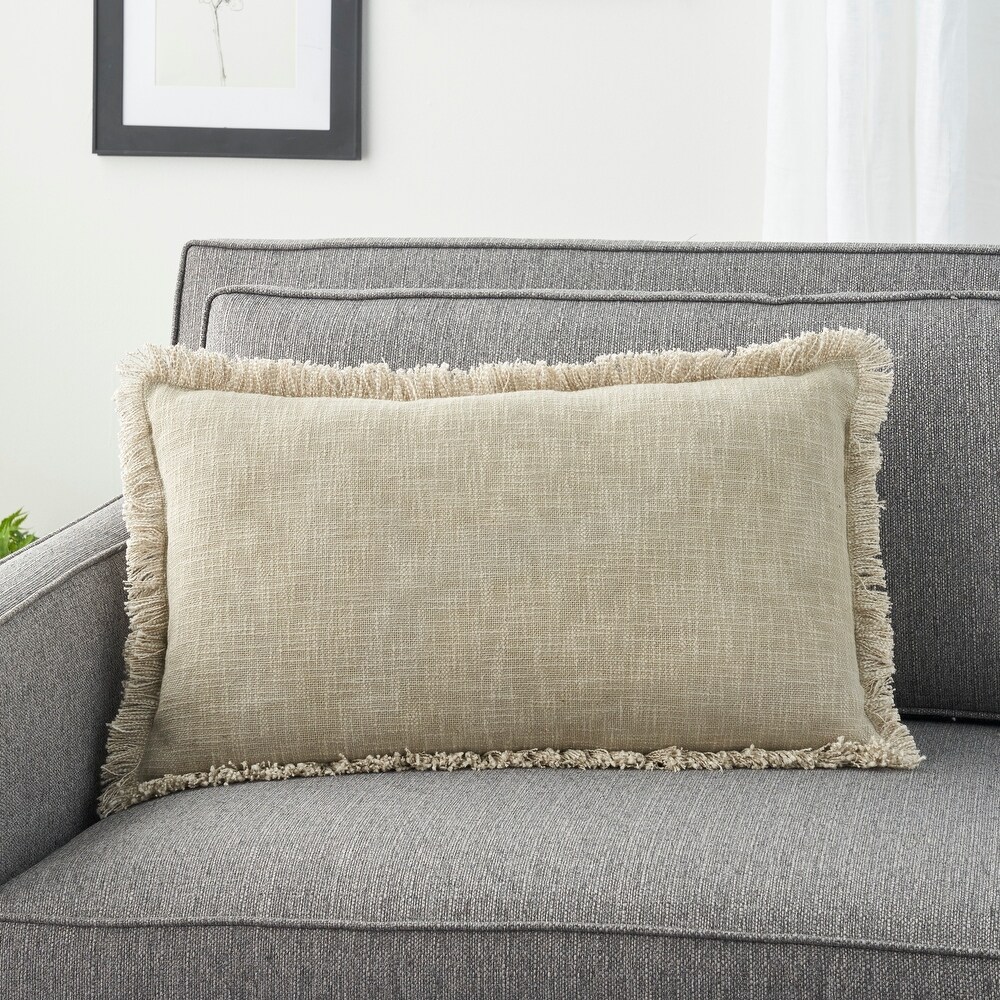 57 Grand by Nicole Curtis Rustic Farmhouse Geometric Stonewash Throw Pillow   ( 22\