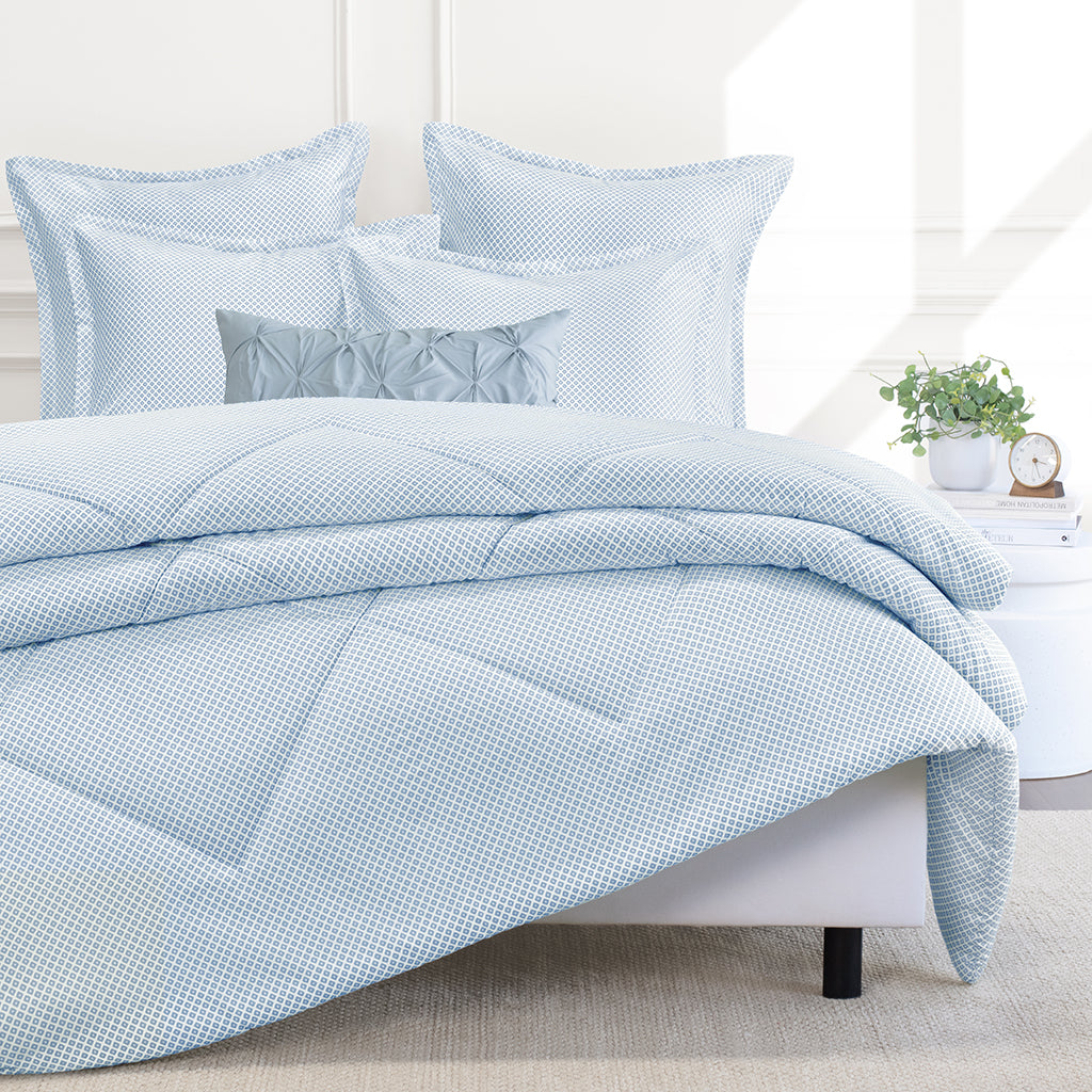 Edie French Blue Euro Flange Sham