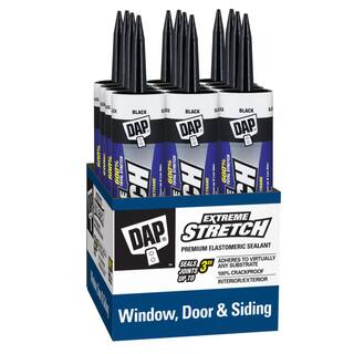 DAP Extreme Stretch 10.1 oz. Black Premium Crackproof Elastomeric Sealant (12-Pack) 7079818713