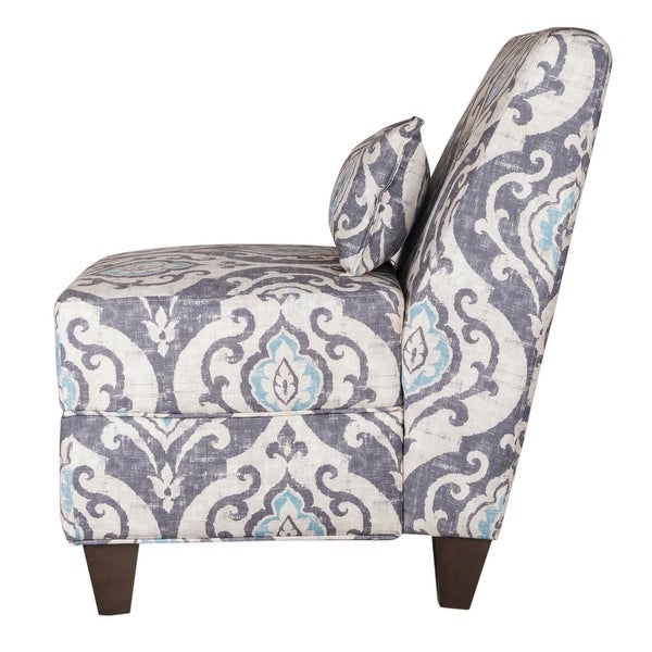 HomePop Blue Slate Large Accent Chair