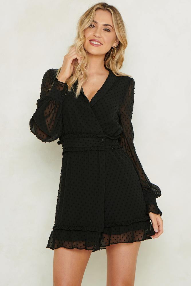 On The List Dress Black