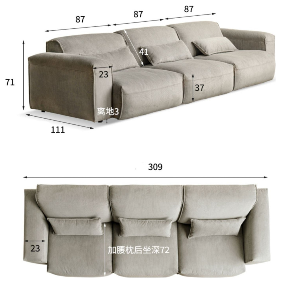 Fabric Sofa   Transitional   Sofas   by GVAwood  Houzz