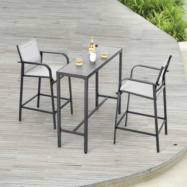 Nuu Garden Outdoor 3Piece Textilene Bar Set