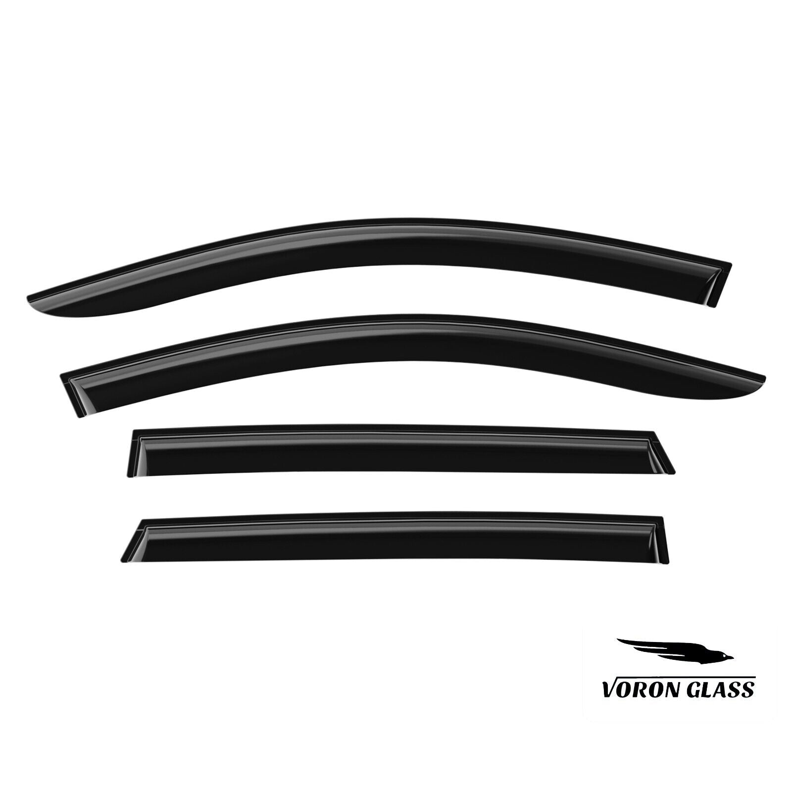 Voron Glass Tape-on Extra Durable Rain Guards for Kia Sorento 2016-2020， Window Deflectors， Vent Window Visors， 4 Pieces - 120130