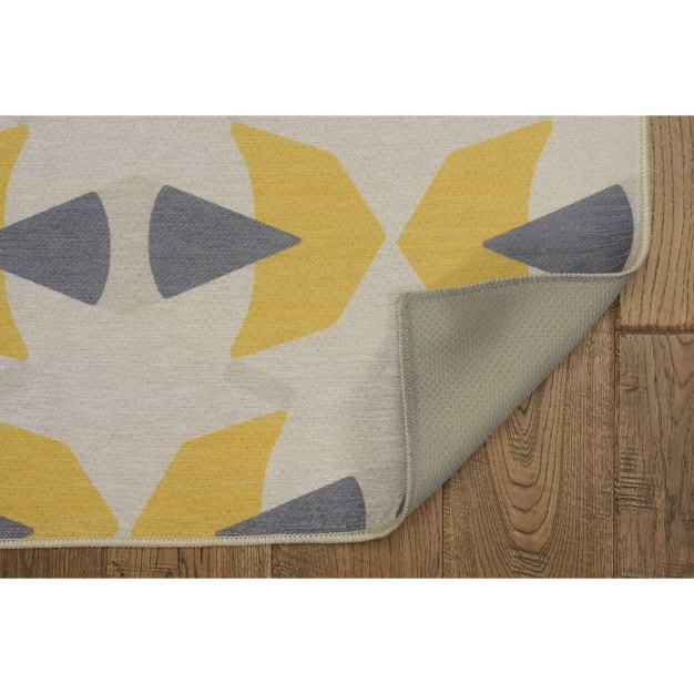 Havers Washable Outdoor Rug Ivory yellow Linon