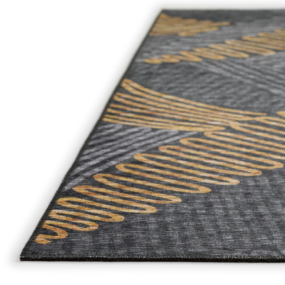 Indoor/ Outdoor Addison Yuma Modern Palm Leaf Washable Area Rug