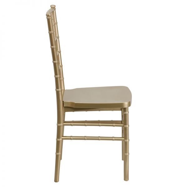 Flash Furniture PREMIUM Series Gold Resin Stacking Chiavari Chair