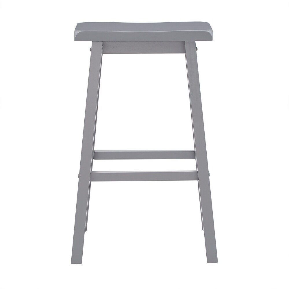 Salvador Saddle 29 inch Counter Height Backless Stools (Set of 2) by iNSPIRE Q Bold