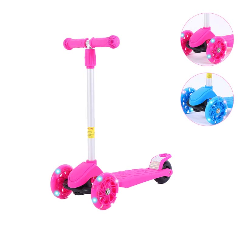 New Design Folding Children Scooter Wholesale Cheap Pedal Bike Foot Three/4wheels Flash Kids Scooter In Stock