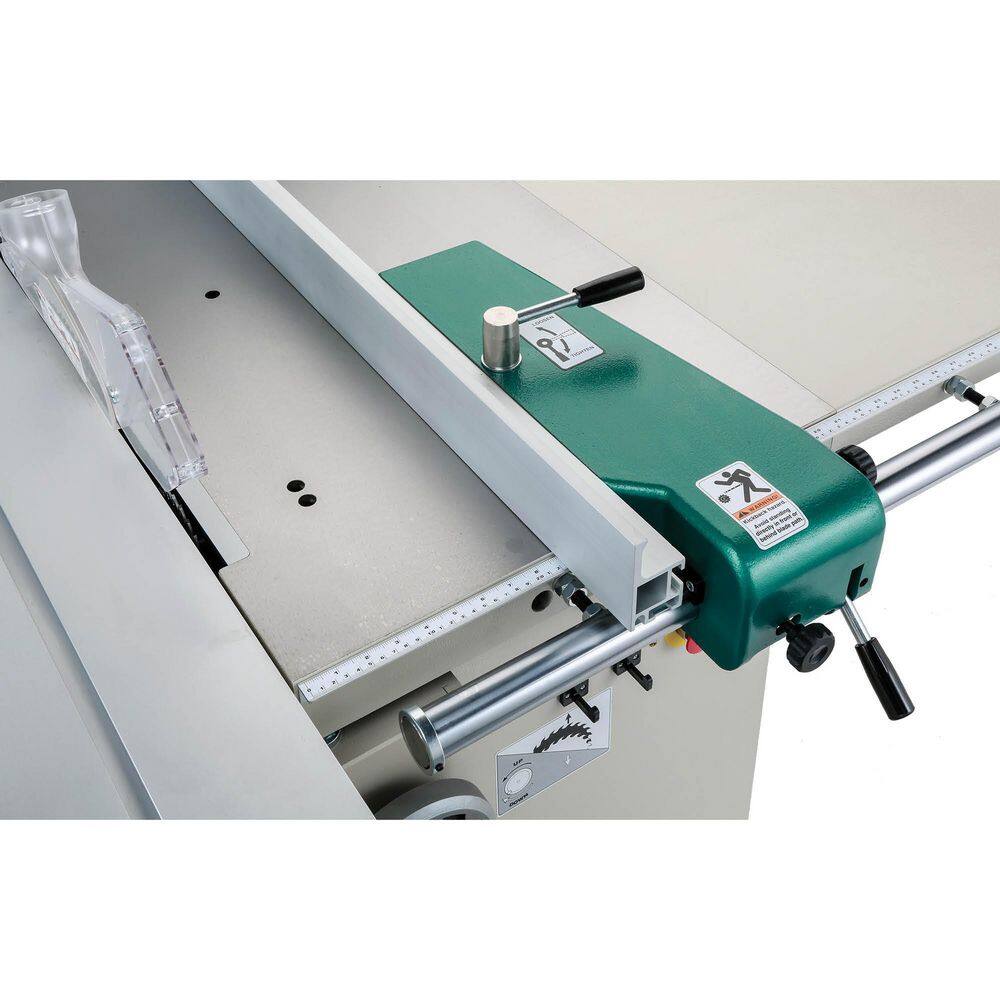 Grizzly Industrial 12 in. 7-12 HP 3-Phase Compact Sliding Table Saw G0820