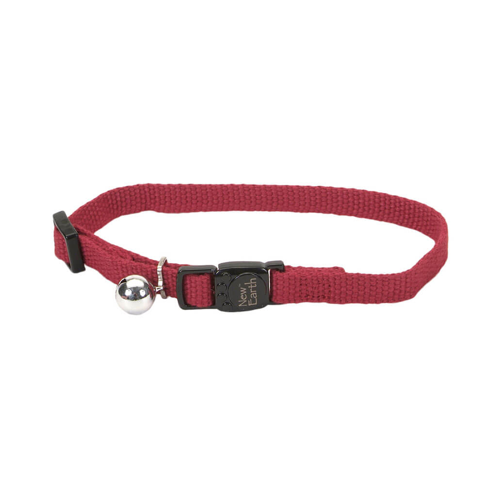 New Earth Soy Breakaway Cat Collar， Cranberry