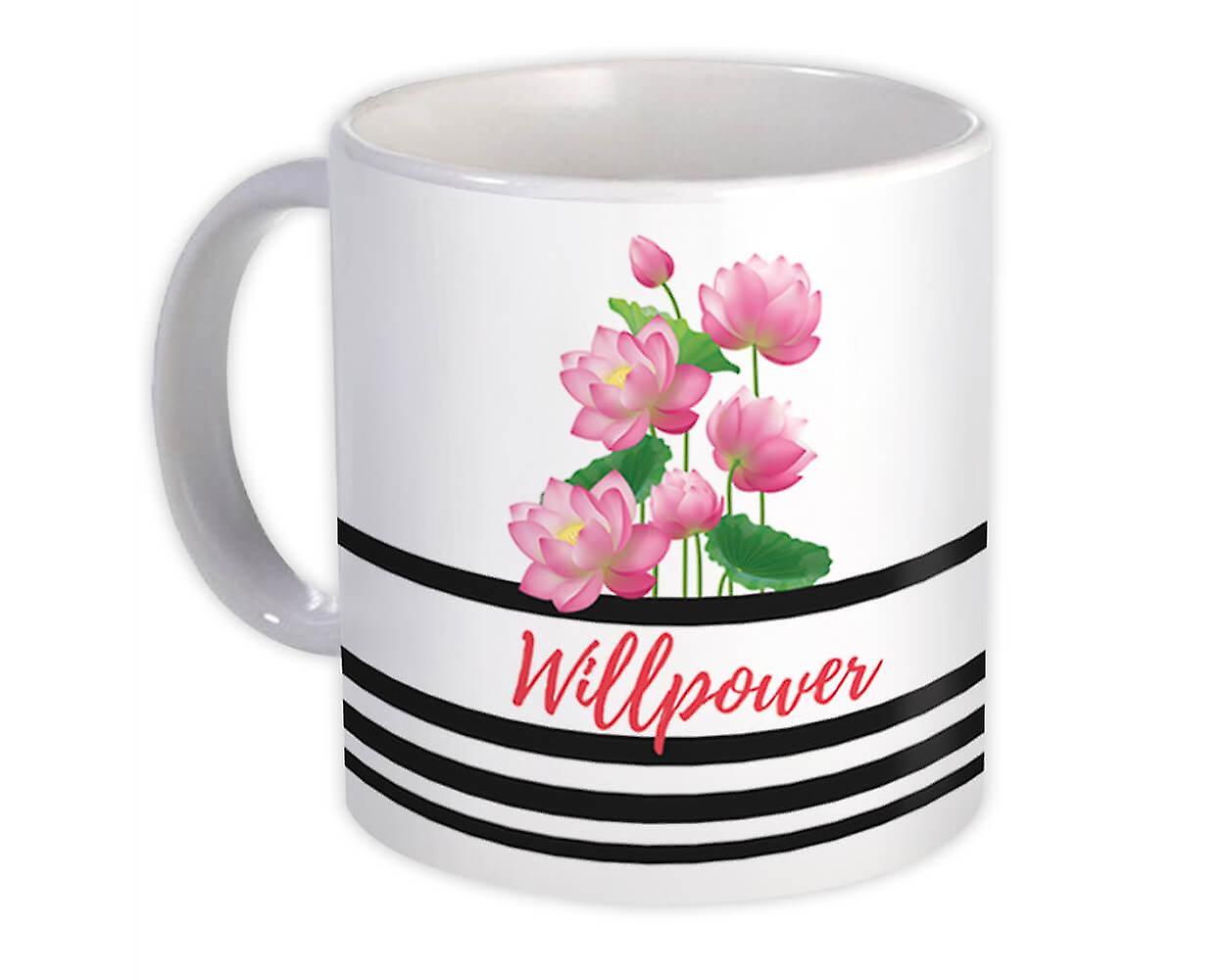 Gift Mug: Water Lillies Lotus Willpower