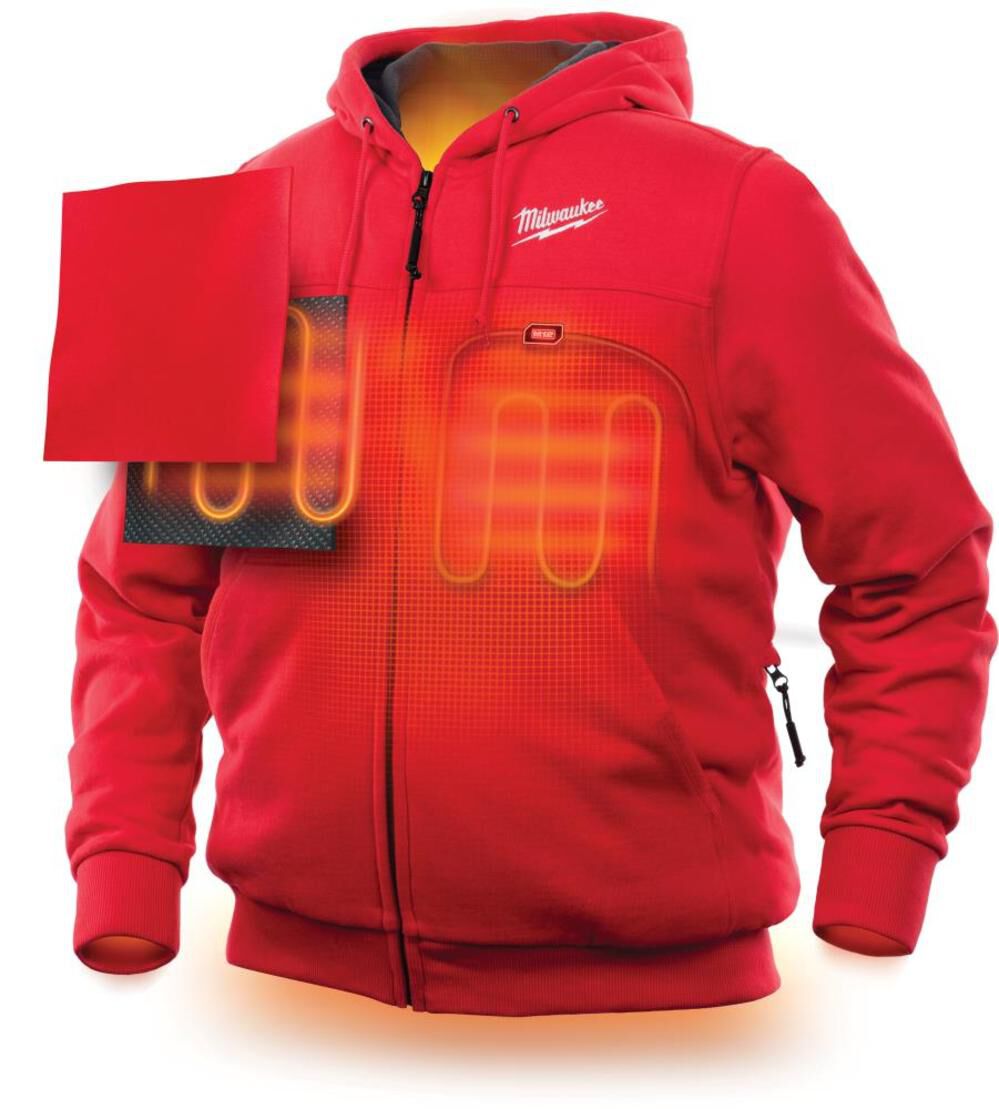 MW M12 Heated Hoodie Kit Medium Red 302R-21M from MW