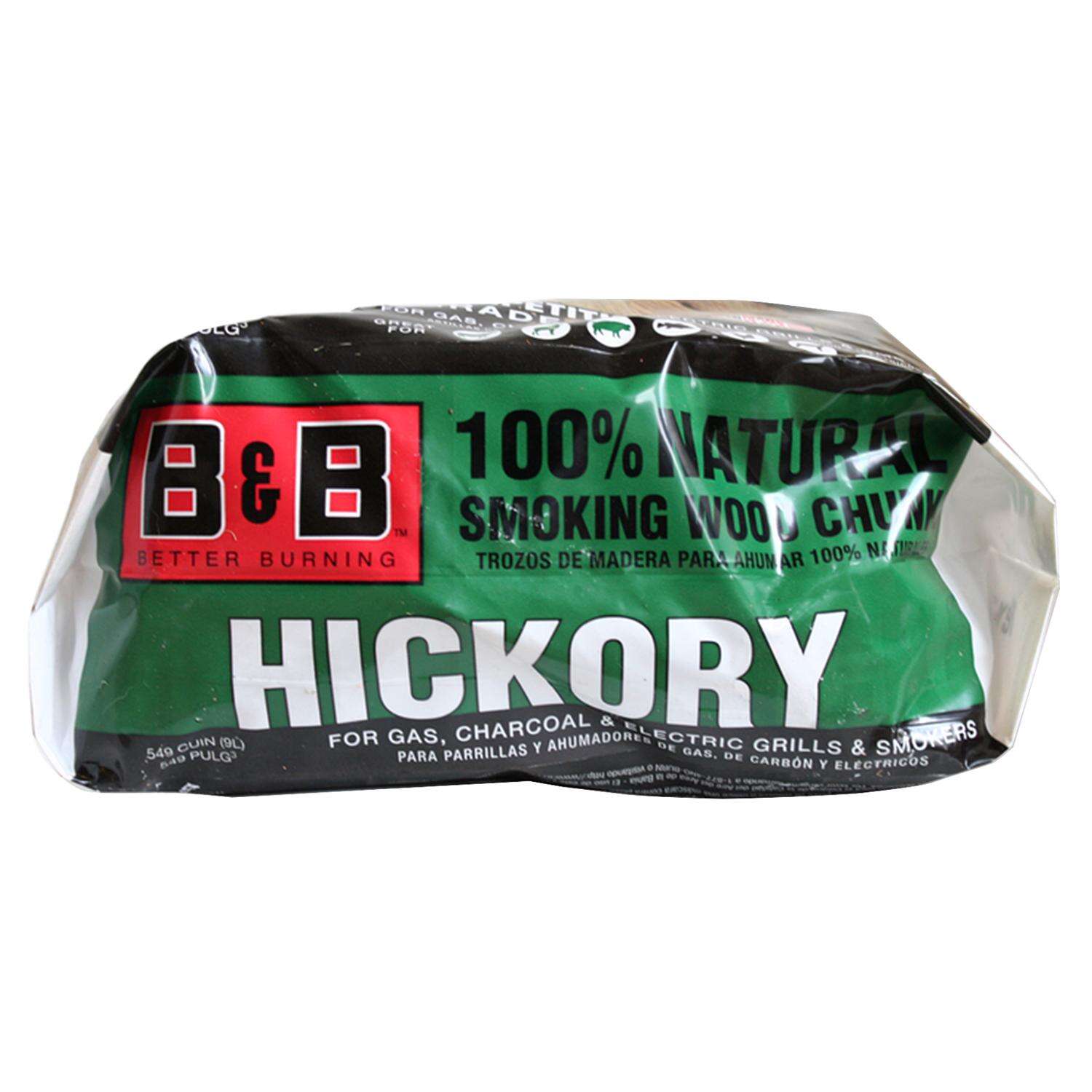 BandB Charcoal All Natural Hickory Wood Smoking Chunks 549 cu in