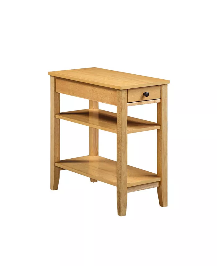 Convenience Concepts American Heritage Three Tier End Table With Drawer