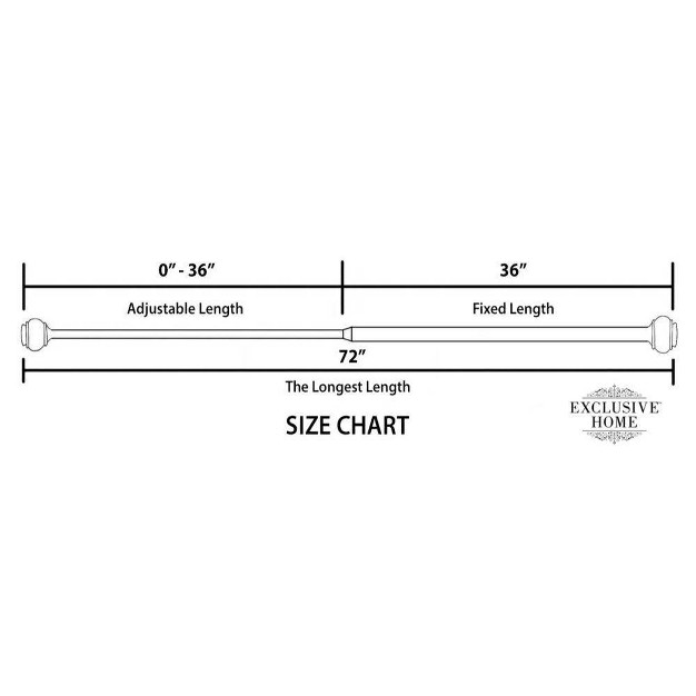 Curtain Rod And Coordinating Finial Set Exclusive Home